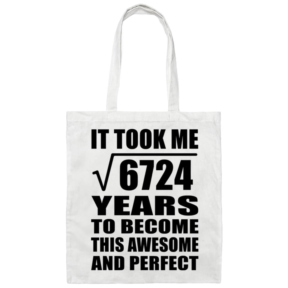 82nd Birthday Took Square Root of 6724 Years To Awesome - Tote Bag White