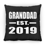 Granddad Established EST. 2019 - Throw Pillow Black