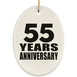 55th Anniversary 55 Years - Oval Ornament
