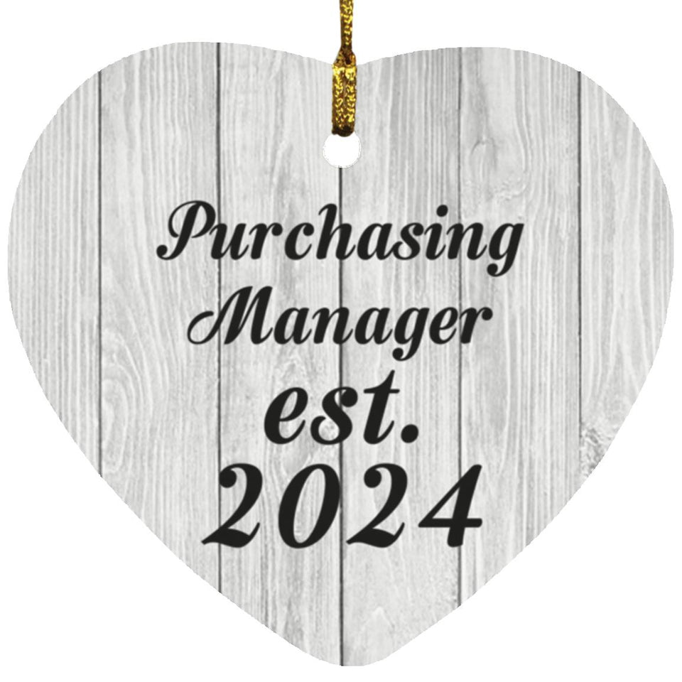 Purchasing Manager Established Est. 2024 - Heart Ornament F
