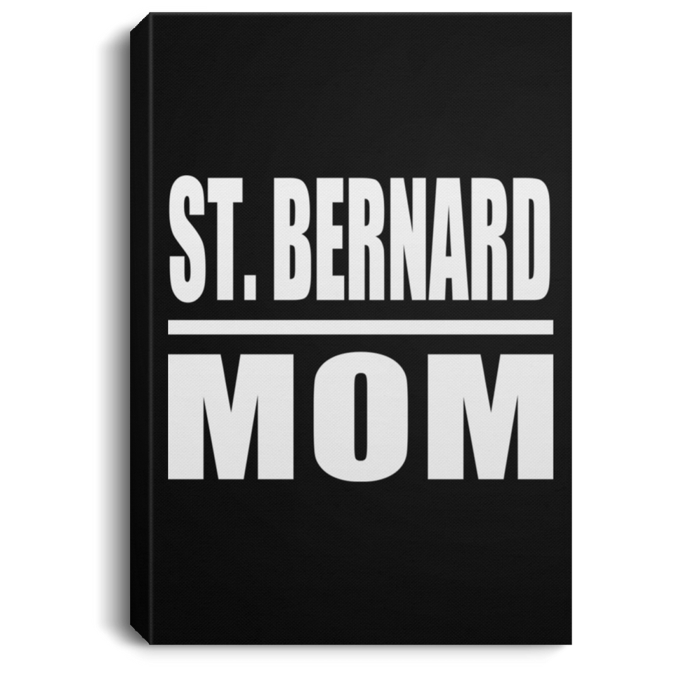 St. Bernard Mom - Canvas Portrait