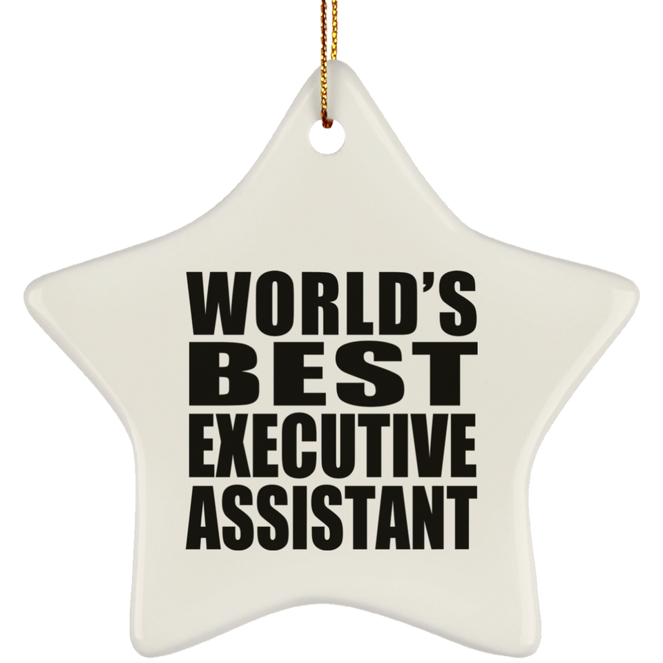 World's Best Executive Assistant - Star Ornament