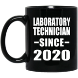 Laboratory Technician Since 2020 - 11oz Coffee Mug Black