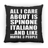 All I Care About Is Spinone Italiano - Throw Pillow Black