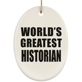 World's Greatest Historian - Oval Ornament