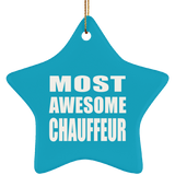 Most Awesome Chauffeur - Star Ornament