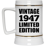 77th Birthday Vintage 1947 Limited Edition - Beer Stein