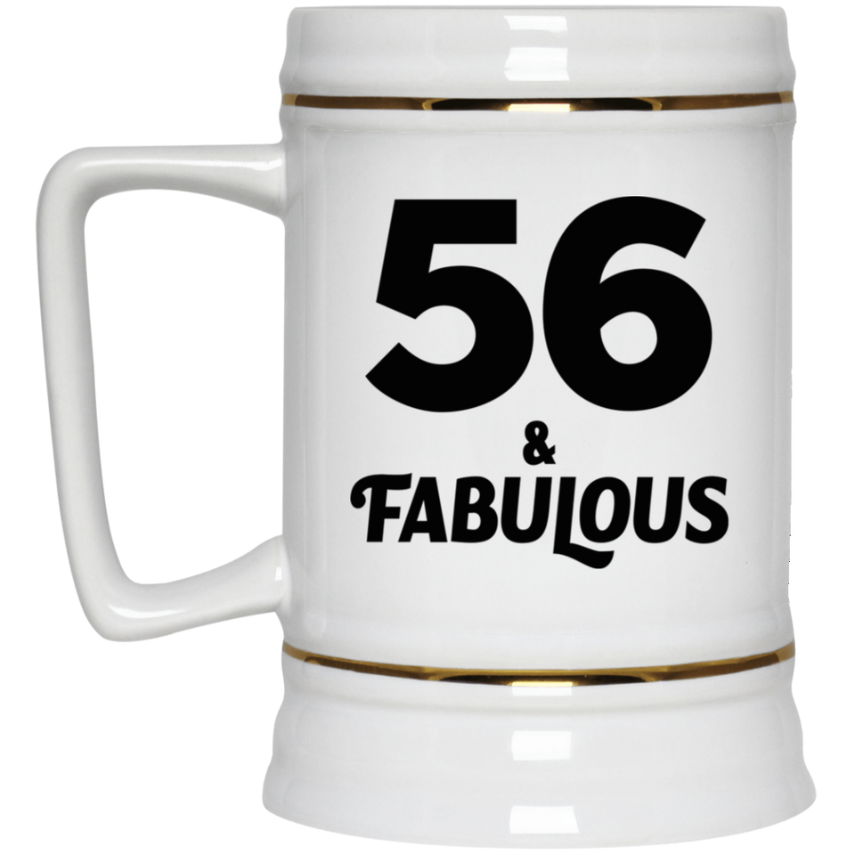 56th Birthday 56 & Fabulous - Beer Stein