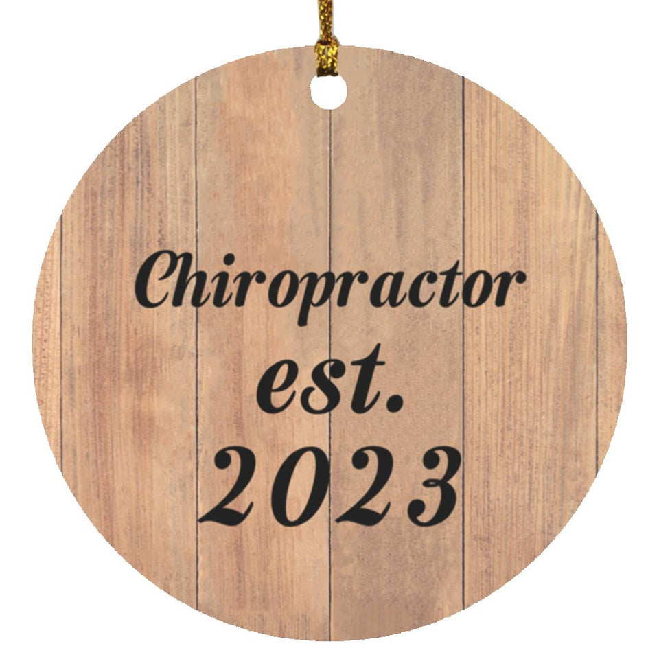 Chiropractor Established Est. 2023 - Circle Ornament C