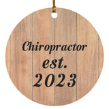 Chiropractor Established Est. 2023 - Circle Ornament C