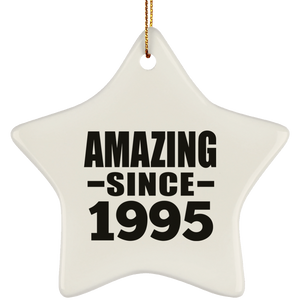 29th Birthday Amazing Since 1995 - Star Ornament