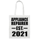Appliance Repairer Established EST. 2021 - Tote Bag White