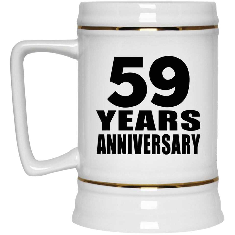 59th Anniversary 59 Years - Beer Stein