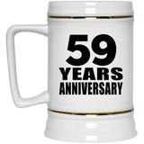 59th Anniversary 59 Years - Beer Stein