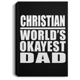 Christian World's Okayest Dad - Canvas Portrait