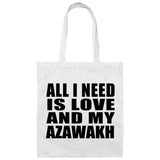 All I Need Is Love And My Azawakh - Tote Bag White