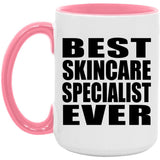 Best Skincare Specialist Ever - 15oz Accent Mug Pink