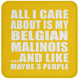All I Care About Is My Belgian Malinois - Drink Coaster