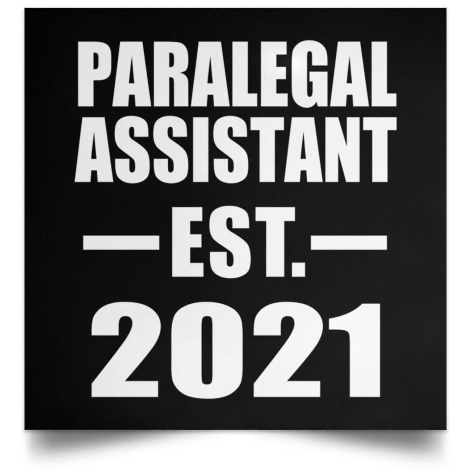 Paralegal Assistant Established EST. 2021 - Poster Square