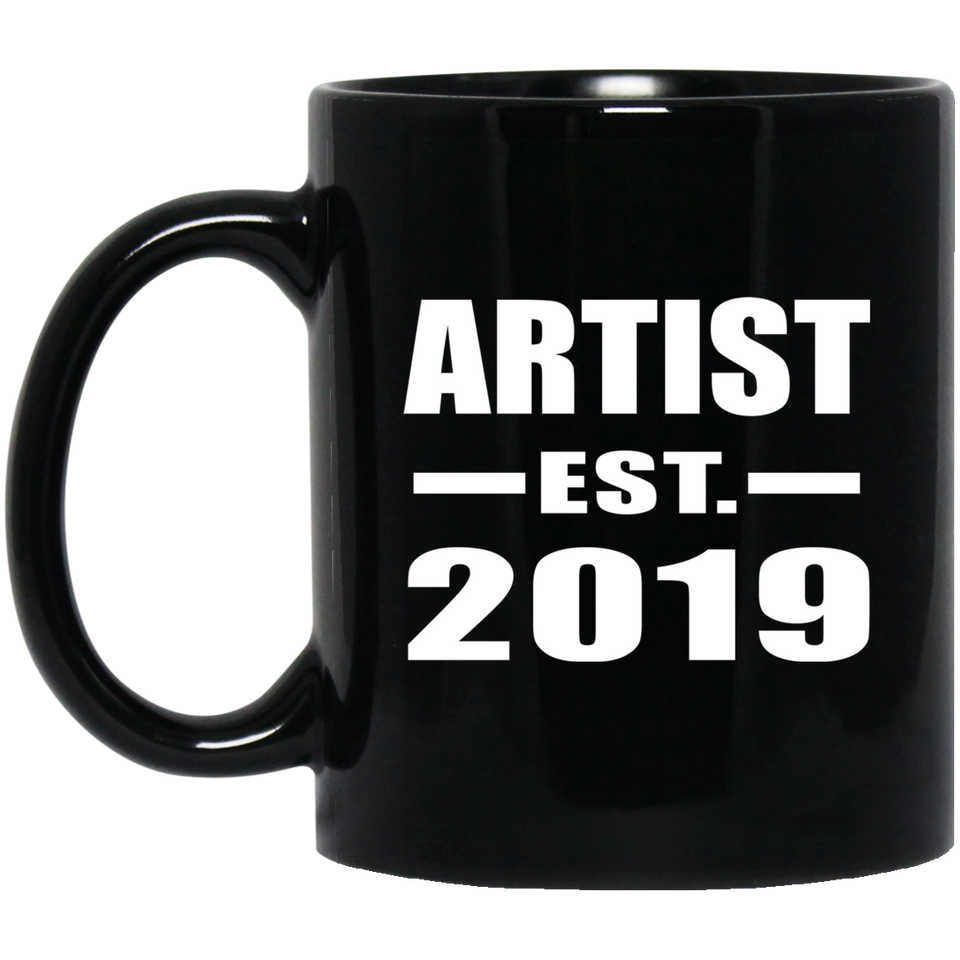 Artist Established EST. 2019 - 11oz Coffee Mug Black