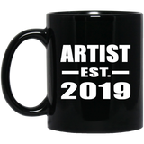 Artist Established EST. 2019 - 11oz Coffee Mug Black