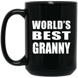World's Best Granny - 15 Oz Coffee Mug Black