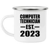 Computer Technician Established EST. 2023 - 12oz Camping Mug
