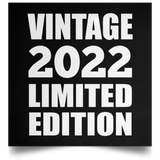 2nd Birthday Vintage 2022 Limited Edition - Poster Square