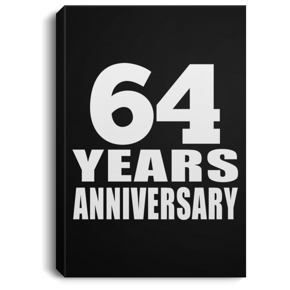 64th Anniversary 64 Years Anniversary - Canvas Portrait
