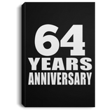 64th Anniversary 64 Years Anniversary - Canvas Portrait