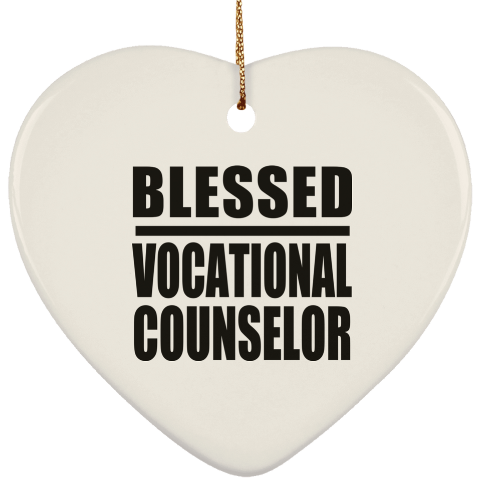 Blessed Vocational Counselor - Heart Ornament