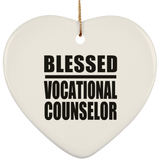 Blessed Vocational Counselor - Heart Ornament