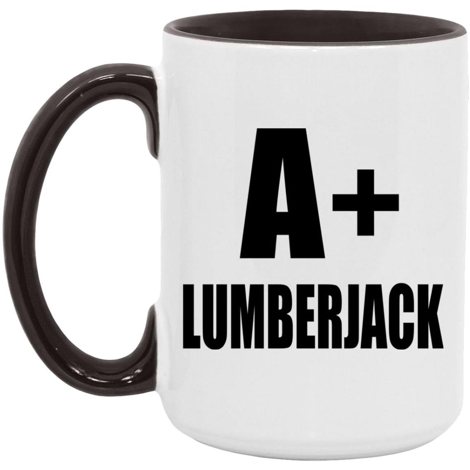 A+ Lumberjack - 15oz Accent Mug Black