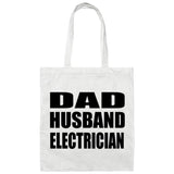 Dad Husband Electrician - Tote Bag White