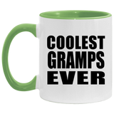 Coolest Gramps Ever - 11oz Accent Mug Green