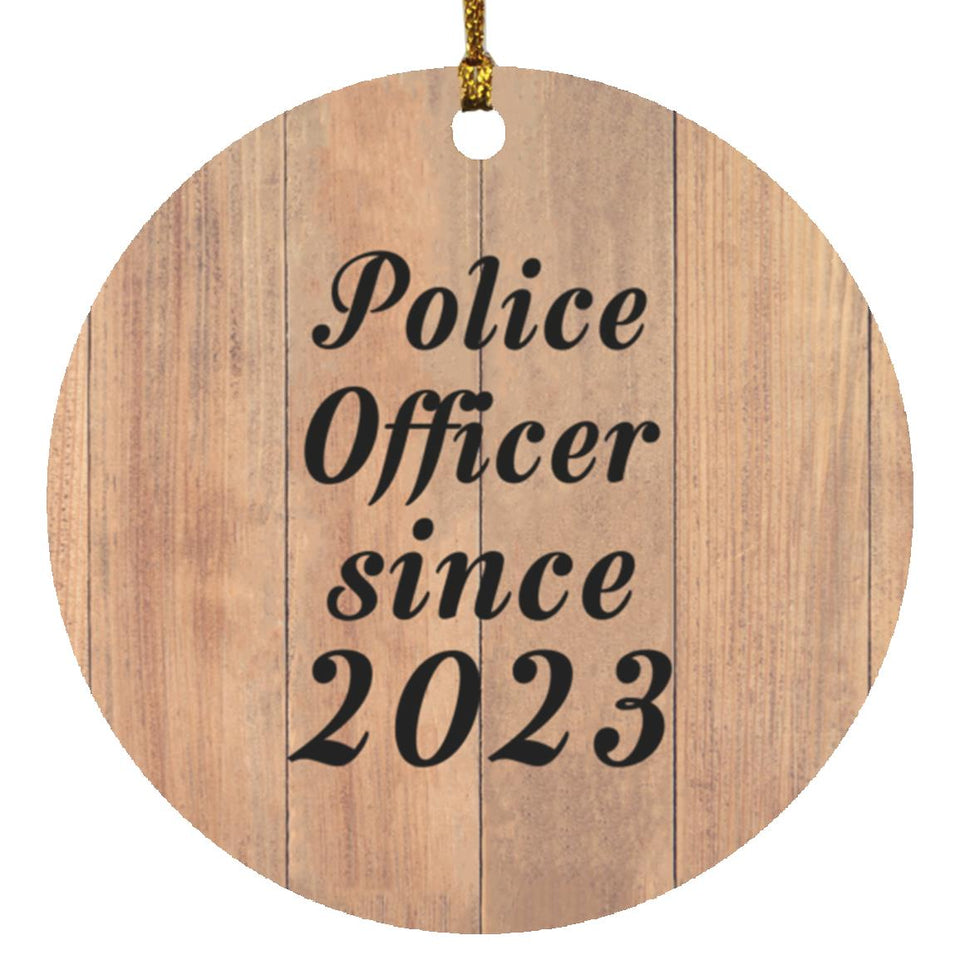 Police Officer Since 2023 - Circle Ornament C