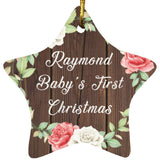 Raymond Baby's First Christmas - Star Ornament A