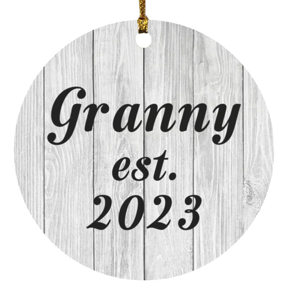 Granny Established Est. 2023 - Circle Ornament F