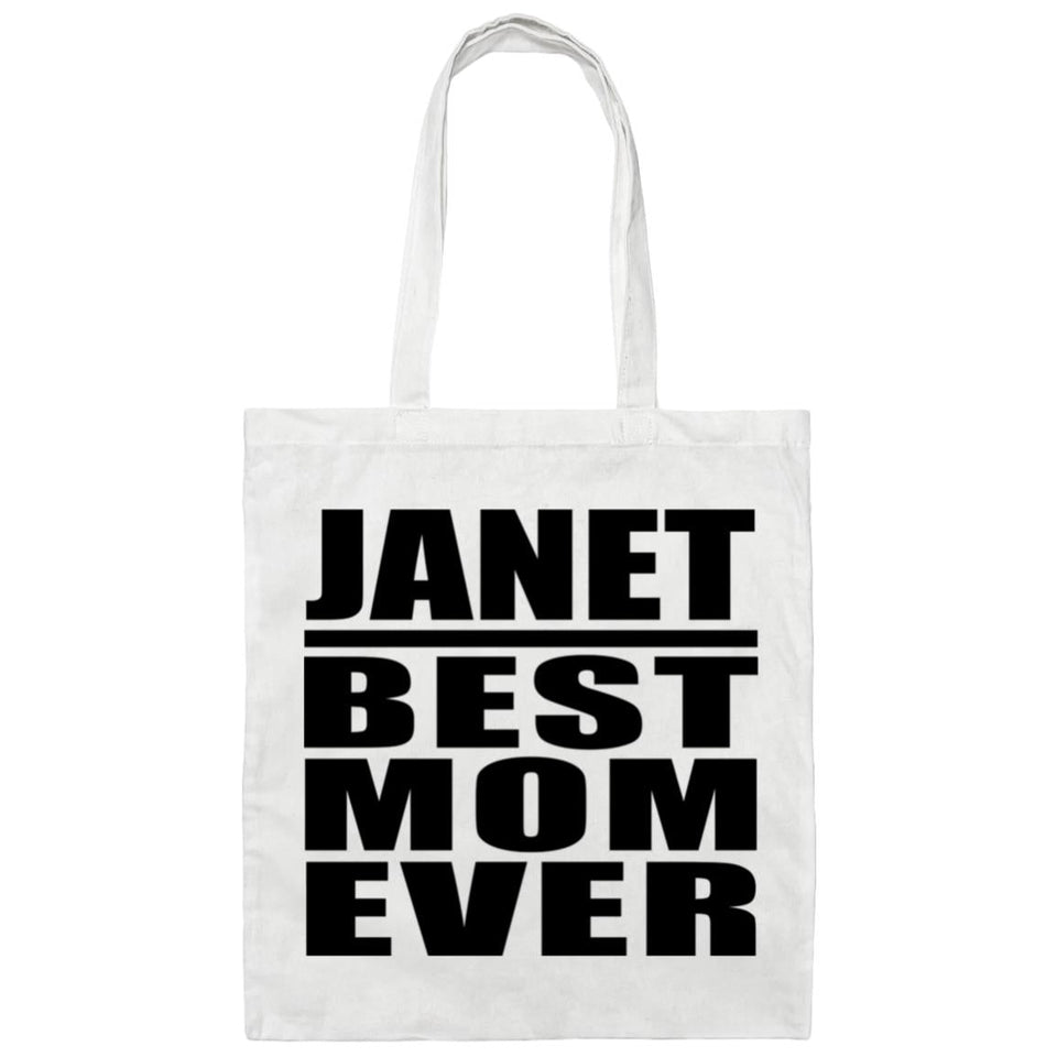 Janet Best Mom Ever - Tote Bag White