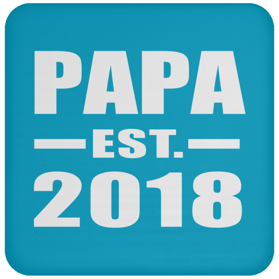 Papa (Grandpa) Established EST. 2018 - Drink Coaster