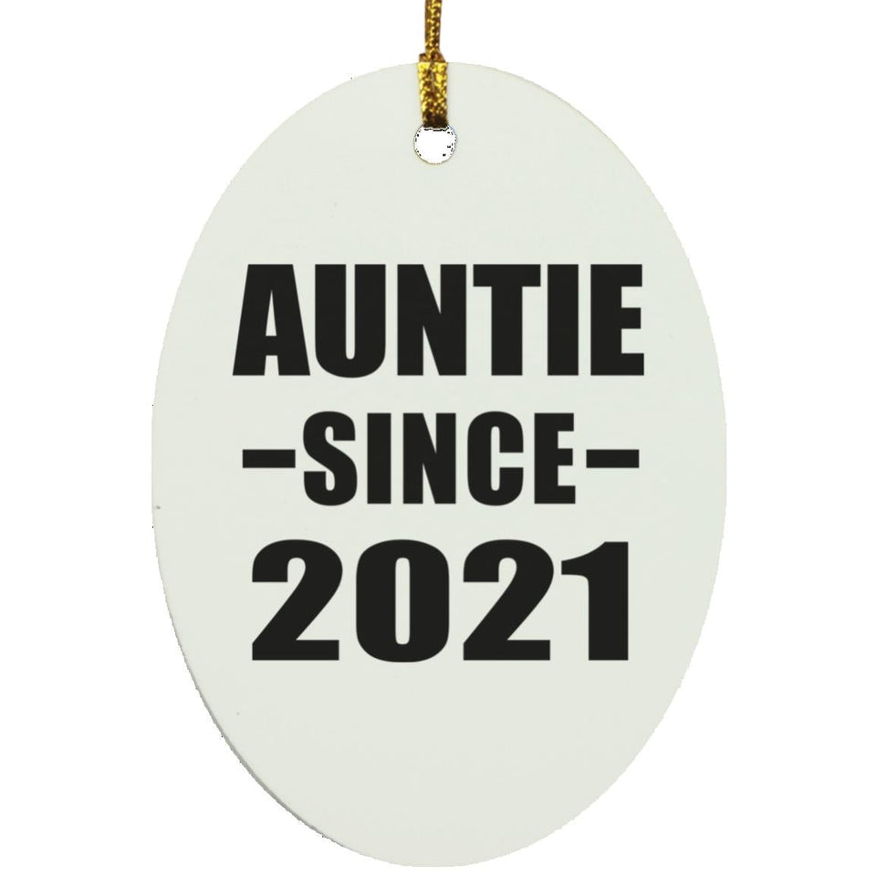 Auntie Since 2021 - Oval Ornament