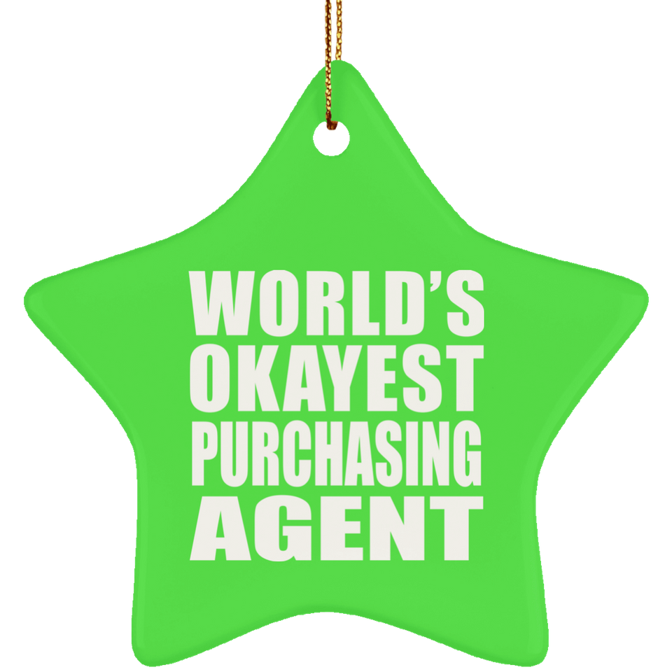 World's Okayest Purchasing Agent - Star Ornament