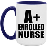A+ Enrolled Nurse - 15oz Accent Mug Purple