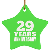 29th Anniversary 29 Years - Star Ornament
