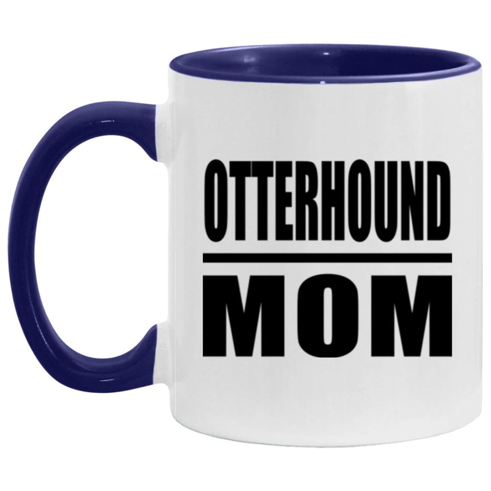 Otterhound Mom - 11oz Accent Mug Purple