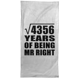 66th Anniversary Square Root of 4356 Years of Being Mr Right - Hand Towel
