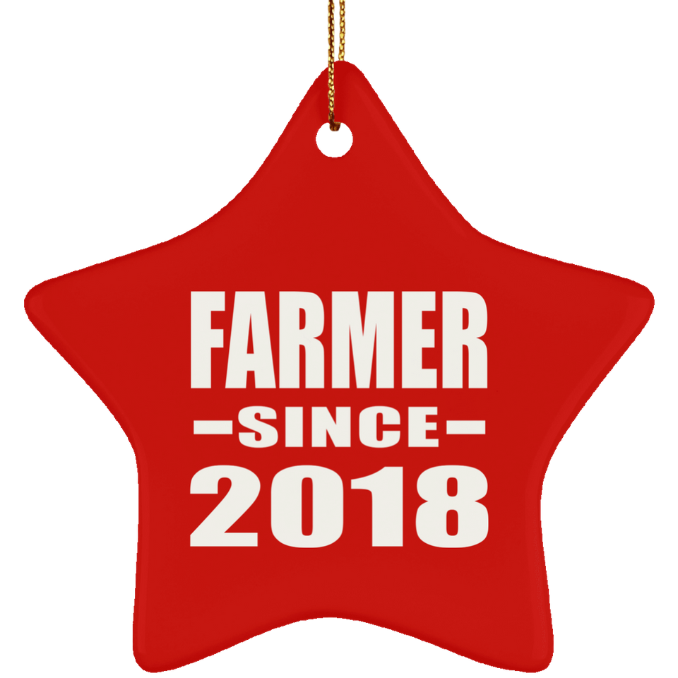 Farmer Since 2018 - Star Ornament