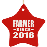 Farmer Since 2018 - Star Ornament