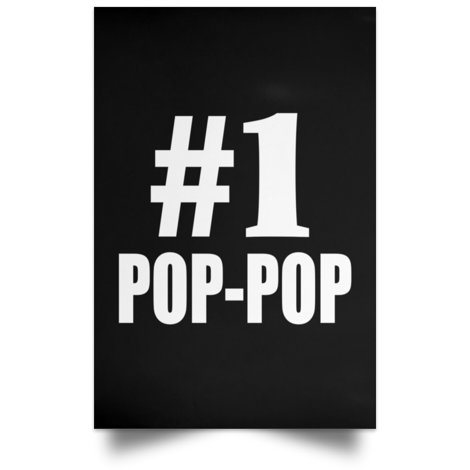 Number One #1 Pop-Pop - Poster Portrait