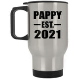Pappy Established EST. 2021 - Silver Travel Mug
